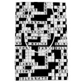 Kruiswoordpuzzel verjaardag medium cadeauzakje (Voorkant)