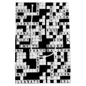 Kruiswoordpuzzel verjaardag medium cadeauzakje (Achterkant)