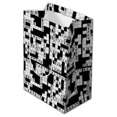 Kruiswoordpuzzel verjaardag medium cadeauzakje (Achterkant Gekanteld)