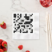 kruiswoordpuzzel verjaardagsfeestje servet (Insitu)