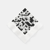 kruiswoordpuzzel verjaardagsfeestje servet (Hoek)