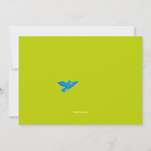 Kruiswoordpuzzel verjaardagsuitnodiging kaart (Achterkant)