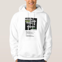Kruiswoordpuzzel voor Football Fans Hoodie