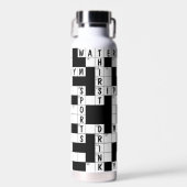 Kruiswoordpuzzel voor sport waterfles (Voorkant)