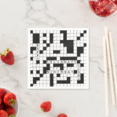 Kruiswoordpuzzel voor verjaardagsfeestje servetten (Insitu)