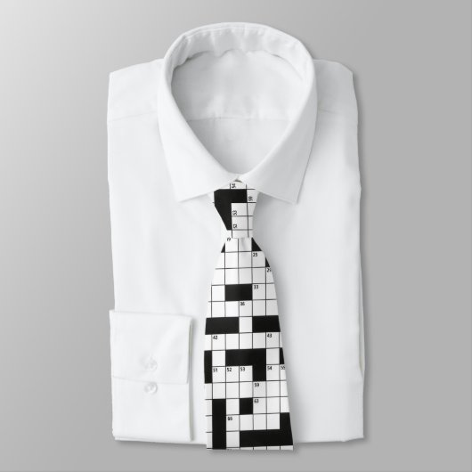 kruiswoordpuzzelpatroon stropdas (Gebonden)