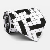kruiswoordpuzzelpatroon stropdas (Opgerold)