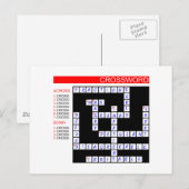 Kruiswoordpuzzels kunnen frustrerend zijn briefkaart (Voorkant / Achterkant)