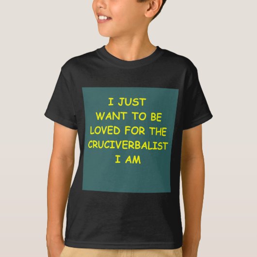 kruiswoordpuzzels t-shirt (Voorkant)