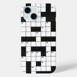 Kruiswoordraadsel iPhone 15 Case