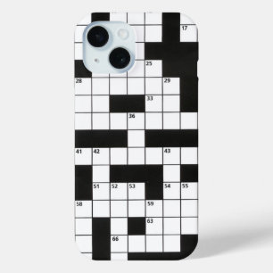 Kruiswoordraadsel iPhone 15 Case