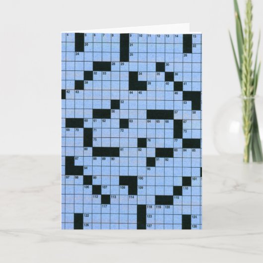 Kruiswoordraadsel Kaart (Voorkant)