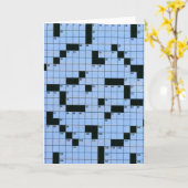 Kruiswoordraadsel Kaart (Gele Bloem)