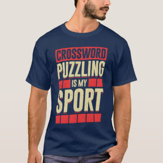 Kruiswoordraadsels oplossen is mijn sport familie t-shirt