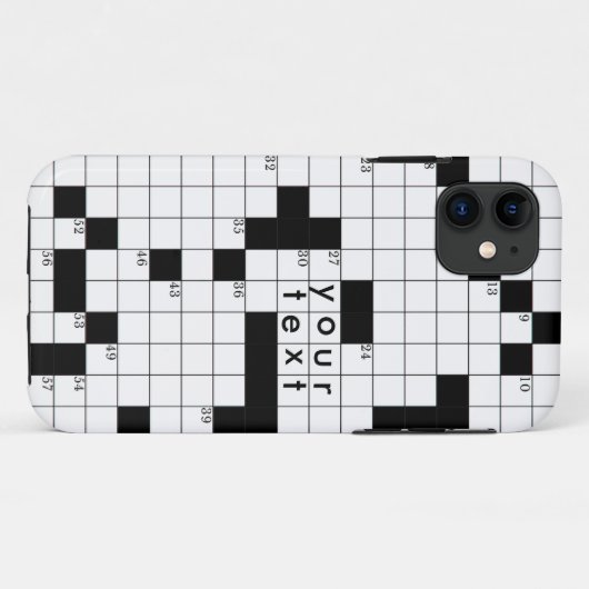 kruiswoordraster Case-Mate iPhone case (Achterkant (horizontaal))