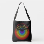kruiszak voor regenboogtekst crossbody tas (Achterkant)