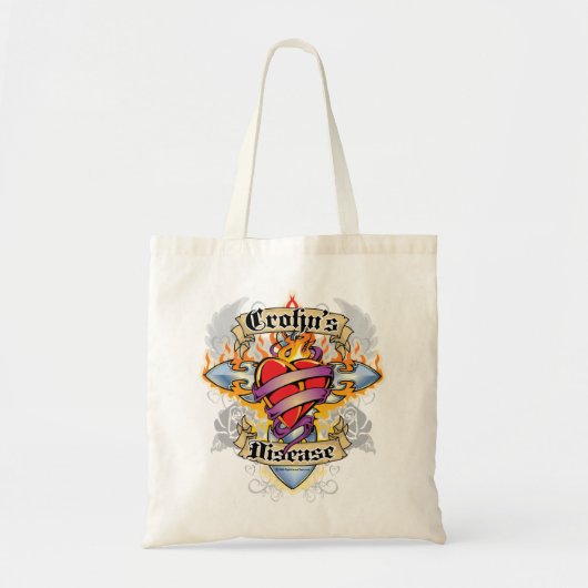 Kruisziekte en hart tote bag (Voorkant)