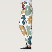  kruit met een paardenbloem en marineschool op wit leggings (Links)