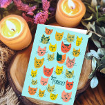 Kruitkleurig kattenpatroon HAPPY BIRTHDAY CUSTOM Kaart<br><div class="desc">Hand heeft een kaart voor je gemaakt! Pas aan met uw eigen tekst aan de voorzijde en in de kaart. Bekijk mijn winkel voor veel meer kleuren en design!</div>