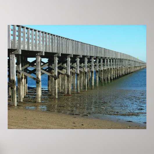 kruitpuntbrug duxbury ma. wooden brug poster (Voorkant)