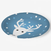Kruitrendierblauw Kerstfeest Papieren Bordje (Gekanteld)