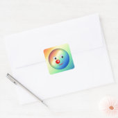 Kruitzijde Vierkante Sticker (Envelop)