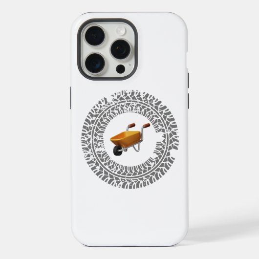 kruiwagen drift, burnout iPhone hoesje (Achterkant)