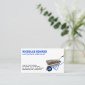 kruiwagen met zaailing Planten Visitekaartje (Staand voorkant)