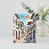 Krujë Oude Bazaar Steeg Albanië Briefkaart (Staand voorkant)