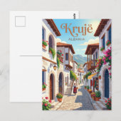 Krujë Oude Bazaar Steeg Albanië Briefkaart (Voorkant / Achterkant)