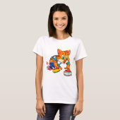 Krulhaar Kat T-shirt (Voorkant volledig)