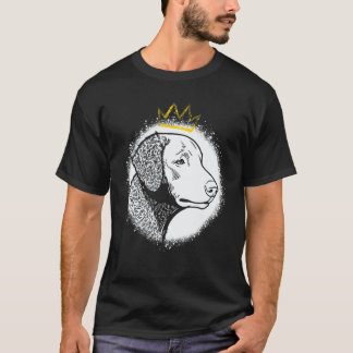Krulhaarige retriever met kroon t-shirt
