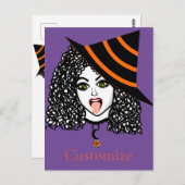 Krulharige heks Thunder_Cove Briefkaart (Voorkant / Achterkant)