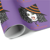 Krulharige heks Thunder_Cove Cadeaupapier (Rol Hoek)