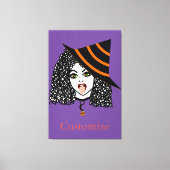 Krulharige heks Thunder_Cove Canvas Afdruk (Voorkant)