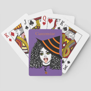 Krulharige heks Thunder_Cove Pokerkaarten