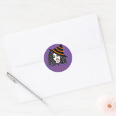 Krulharige heks Thunder_Cove Ronde Sticker (Envelop)