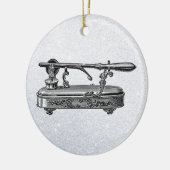  krulijzer keramisch ornament (Links)