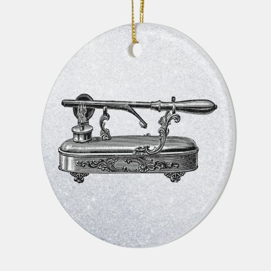  krulijzer keramisch ornament (Links)