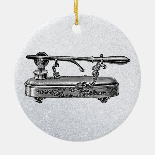  krulijzer keramisch ornament (Achterkant)