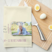 Krullen 2 Bewerkbare fotoopname Theedoek (Quarter Fold)