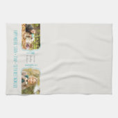 Krullen 2 Foto bewerkbaar Moederdag Theedoek (Horizontaal)