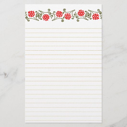  krullen en goudmakerij briefpapier (Voorkant)