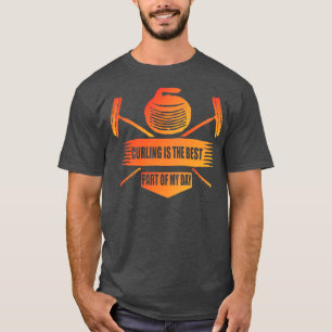 krullen is het beste deel van mijn dag krullende c t-shirt