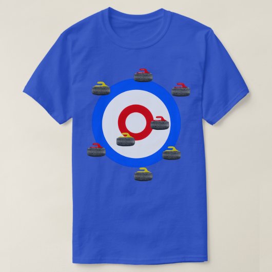 Krullen met Rocks en bezems T-shirt (Design voorkant)