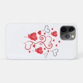 Krullen van Harten en Rozen Case-Mate iPhone Case (Achterkant (horizontaal))