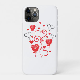 Krullen van Harten en Rozen Case-Mate iPhone Case