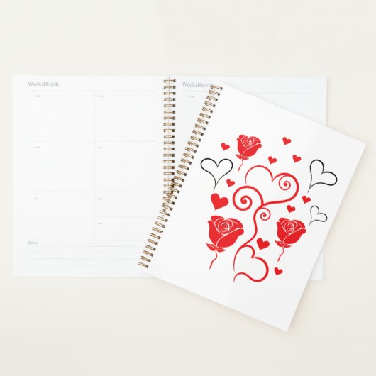 Krullen van Harten en Rozen Planner (Display)