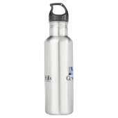 Krullend waterflesje (24 oz) waterfles  (Achterkant)