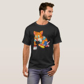 Krullende kat t-shirt (Voorkant volledig)